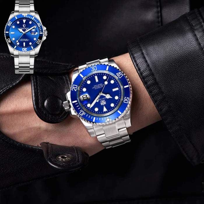 Relógio Masculino Azul - Envio Grátis 24H